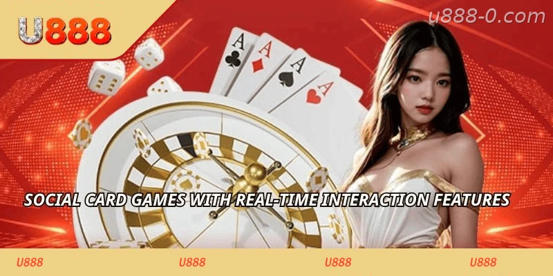 Social card games with real-time interaction features